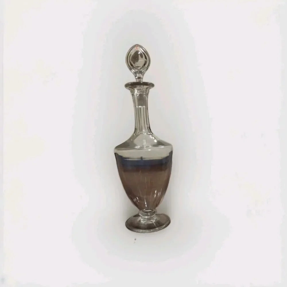 Baccarat France Crystal Genova Pattern Wine Liquor Decanter Footed 12